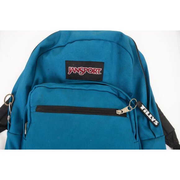 Jansport Right Pack Backpack - Mykonos Blue Suede Bottom School Bag Rucksack - Picture 2 of 7